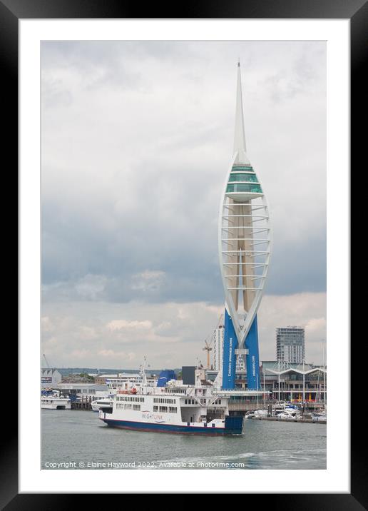 Spinnaker Tower in Portsmouth Framed Mounted Print by Elaine Hayward