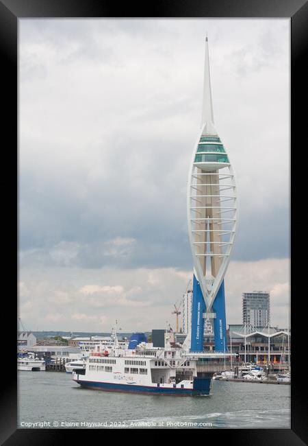 Spinnaker Tower in Portsmouth Framed Print by Elaine Hayward