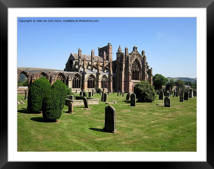 melrose Abbey Framed Mounted Print by dale rys (LP)