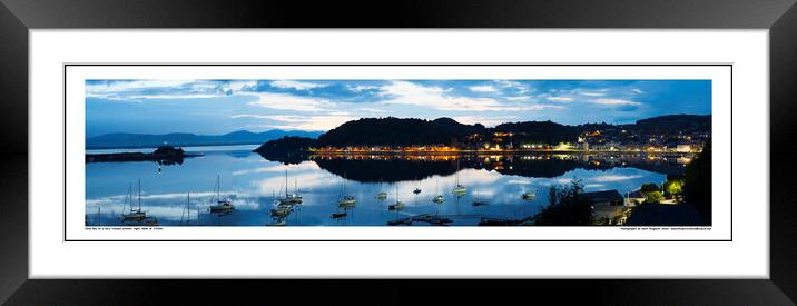 Oban Bay, Scotland, photographed on a very still n Framed Mounted Print by Keith Ringland