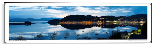 Oban Bay, Scotland, photographed on a very still n Acrylic by Keith Ringland