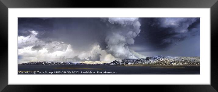 ICELANDIC DRAMA Framed Mounted Print by Tony Sharp LRPS CPAGB