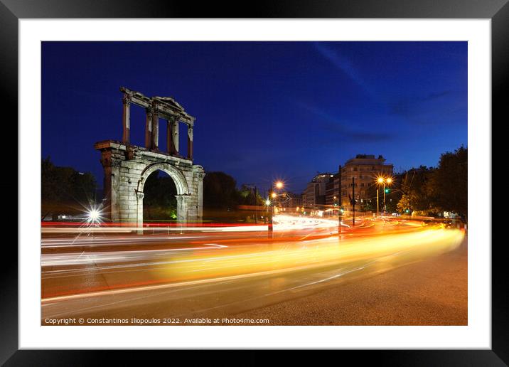 Hadrian's Gate, Greece Framed Mounted Print by Constantinos Iliopoulos