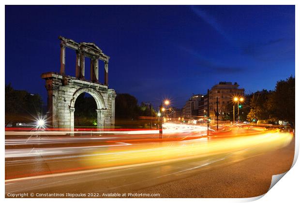 Hadrian's Gate, Greece Print by Constantinos Iliopoulos