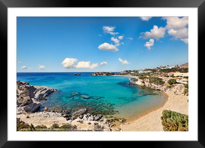 Mikri Amoopi in Karpathos, Greece Framed Mounted Print by Constantinos Iliopoulos