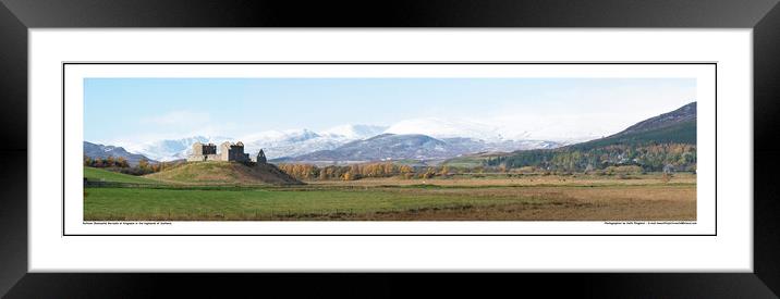 Ruthven Redcoats Barracks at Kingussie in the High Framed Mounted Print by Keith Ringland