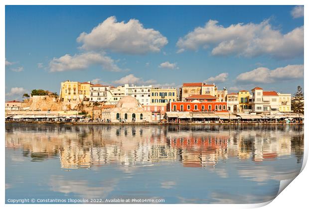 Chania’s Venetian Harbour in Crete, Greece Print by Constantinos Iliopoulos