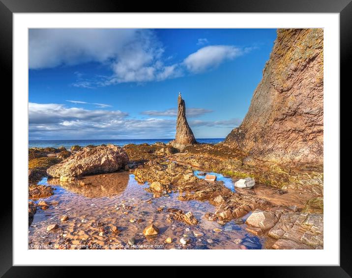 The Cullen Rocks Morayshire Scotland Framed Mounted Print by OBT imaging
