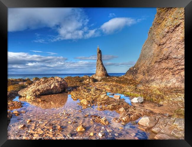The Cullen Rocks Morayshire Scotland Framed Print by OBT imaging