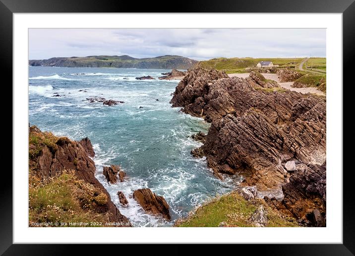 Isle of Doagh, Donegal, Ireland Framed Mounted Print by jim Hamilton