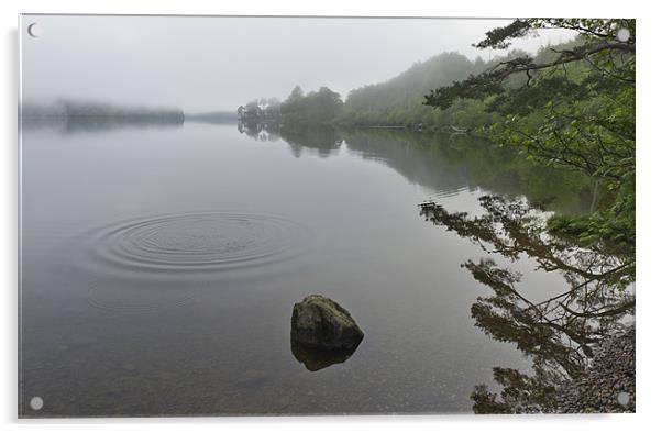 Ripples, Loch Eck Acrylic by Gary Eason