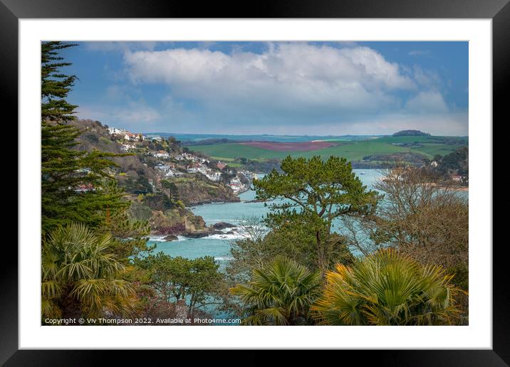 Captivating View of Salcombe Framed Mounted Print by Viv Thompson