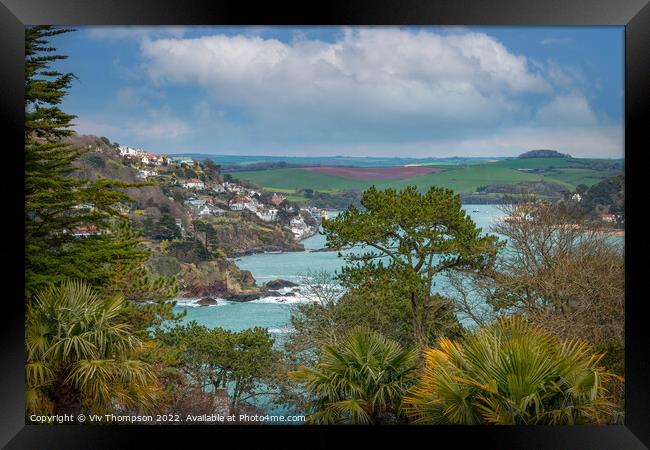 Captivating View of Salcombe Framed Print by Viv Thompson