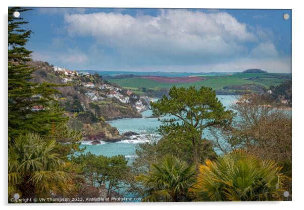 Captivating View of Salcombe Acrylic by Viv Thompson