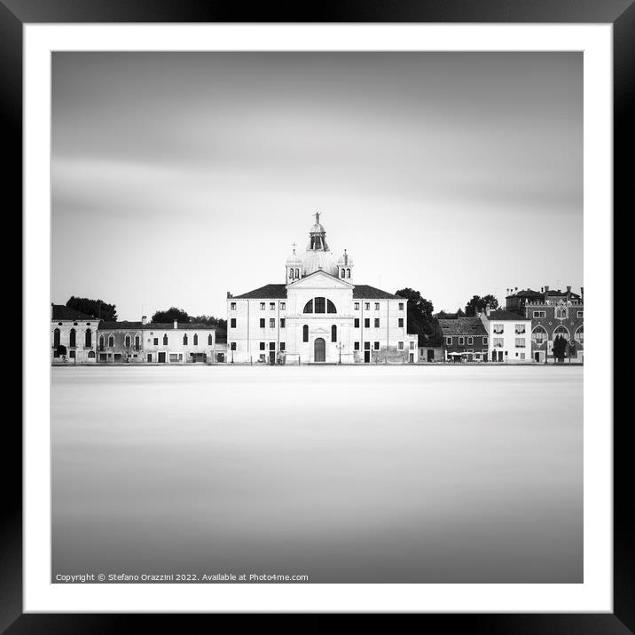 Le Zitelle, church in Venice. Italy Framed Mounted Print by Stefano Orazzini