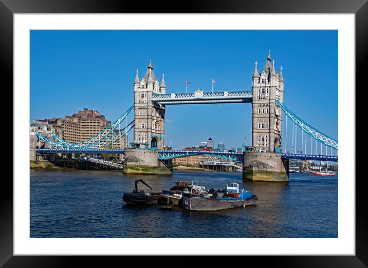 Tower Bridge London Framed Mounted Print by Joyce Storey