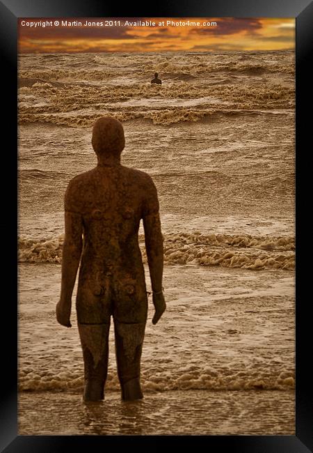 Another Place by Anthony Gormley. Framed Print by K7 Photography