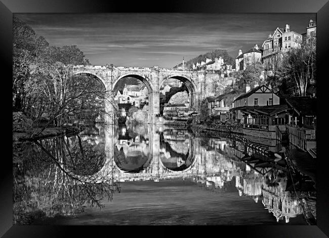 Knaresborough Viaduct and River Nidd Framed Print by Darren Galpin