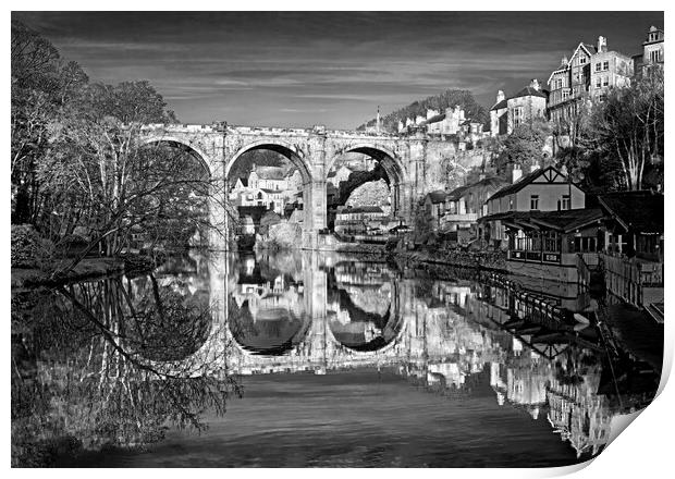Knaresborough Viaduct and River Nidd Print by Darren Galpin