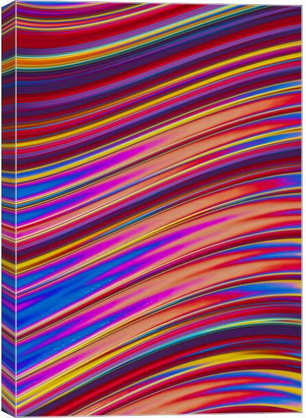 Rainbow Wave Canvas Print by Vickie Fiveash