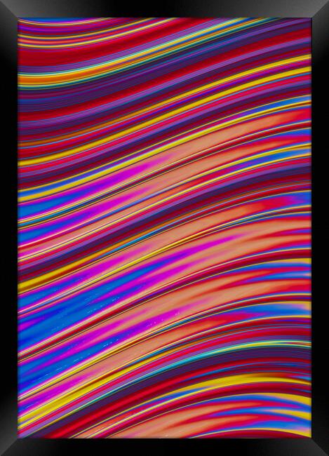 Rainbow Wave Framed Print by Vickie Fiveash