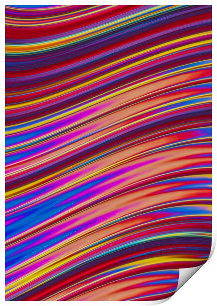 Rainbow Wave Print by Vickie Fiveash