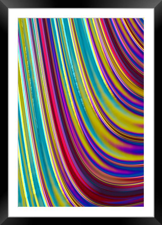 Colour Curve Framed Mounted Print by Vickie Fiveash