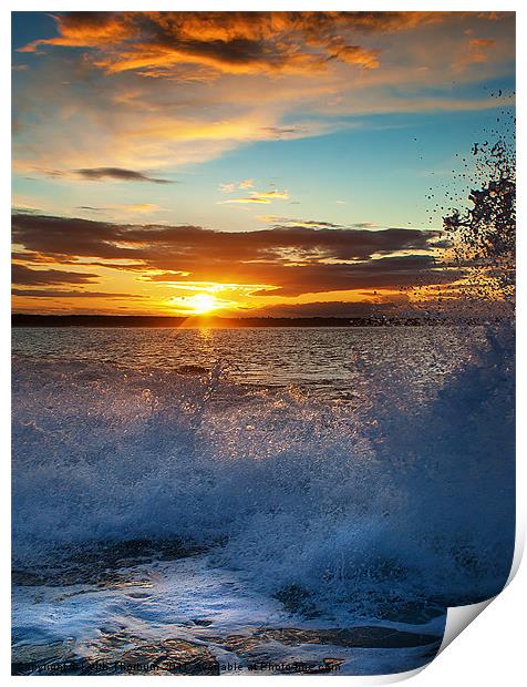 Winterfield Sunset Print by Keith Thorburn EFIAP/b