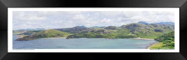 Gruinard Bay in NW Scotland Landscape Framed Print by Keith Ringland