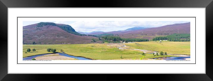The Blooming Heather Hills above Braemar, Scotland. Framed Mounted Print by Keith Ringland
