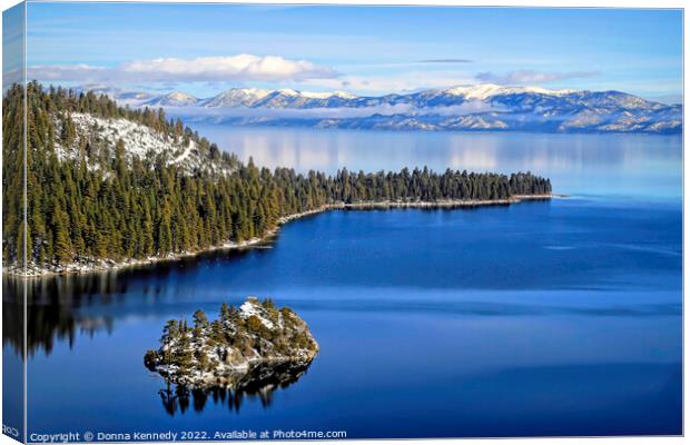 Emerald Bay at Lake Tahoe Canvas Print by Donna Kennedy