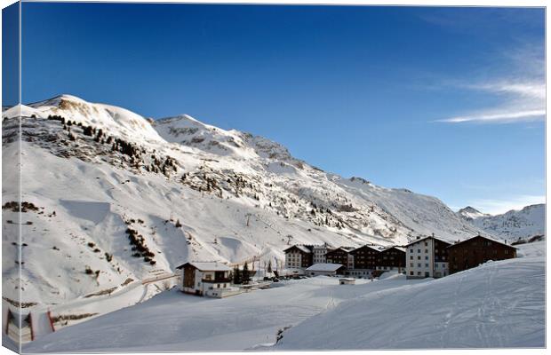 Zurs Lech am Arlberg Austrian Alps Austria Canvas Print by Andy Evans Photos