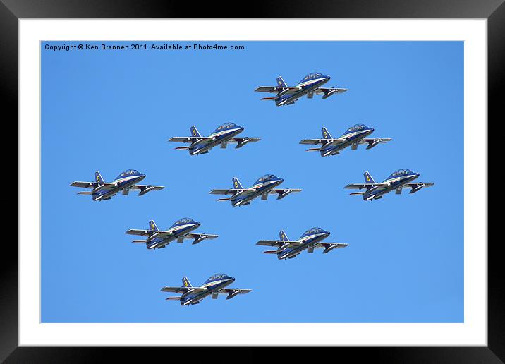 Frecce Tricolori Framed Mounted Print by Oxon Images