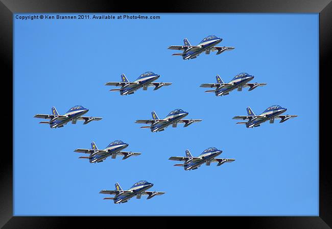 Frecce Tricolori Framed Print by Oxon Images