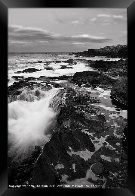 Dunbar Rocky Coast Framed Print by Keith Thorburn EFIAP/b