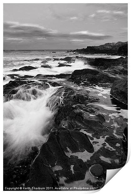 Dunbar Rocky Coast Print by Keith Thorburn EFIAP/b