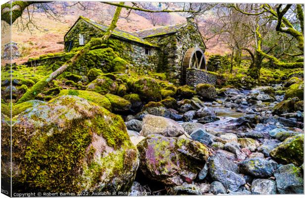The Old Watermill Canvas Print by Lrd Robert Barnes