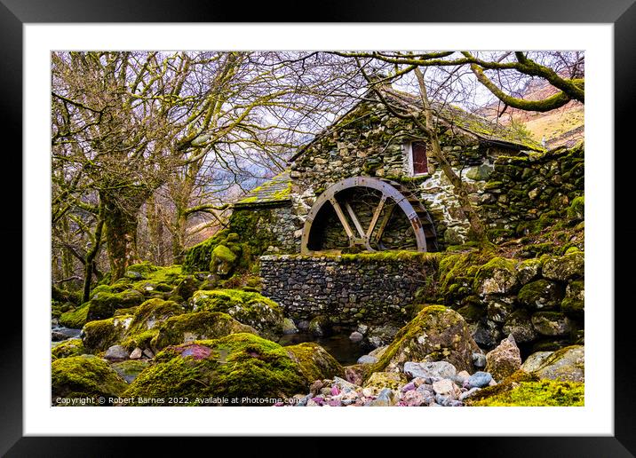 The Hidden Watermill Framed Mounted Print by Lrd Robert Barnes