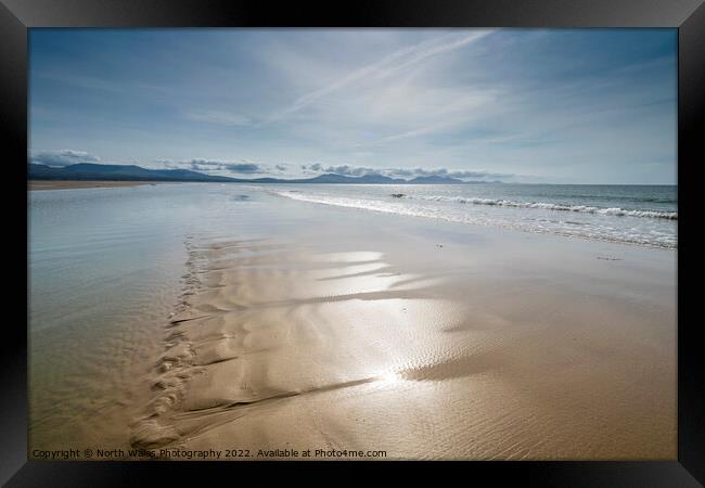 Newborough beach Anglesey Framed Print by North Wales Photography
