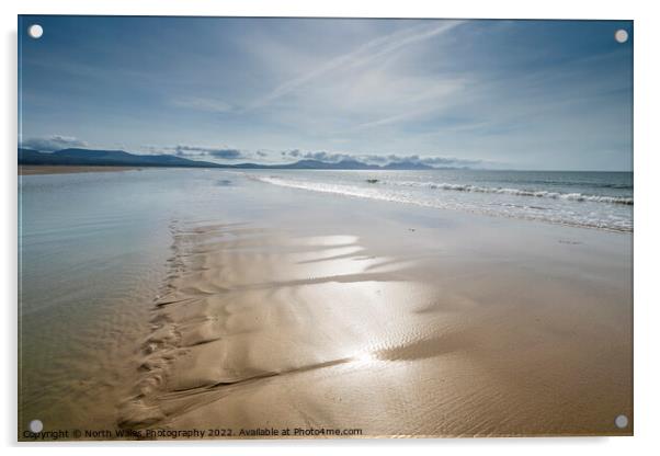 Newborough beach Anglesey Acrylic by North Wales Photography