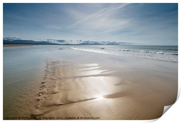 Newborough beach Anglesey Print by North Wales Photography