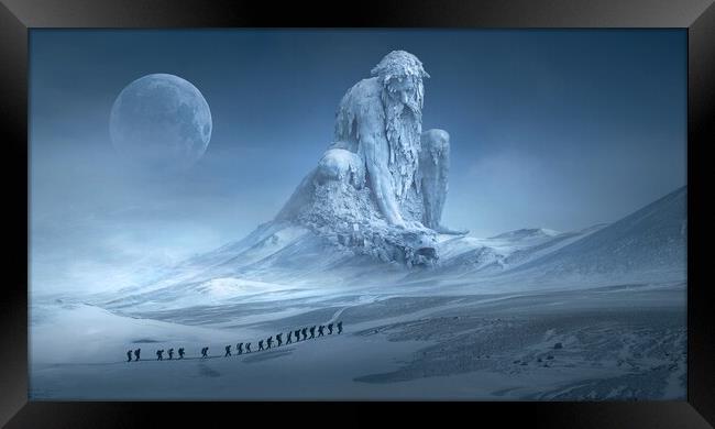 Frozen giant! Framed Print by Ionut Cosmin