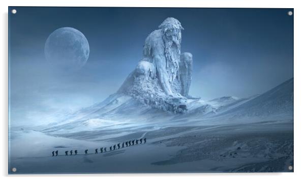 Frozen giant! Acrylic by Ionut Cosmin