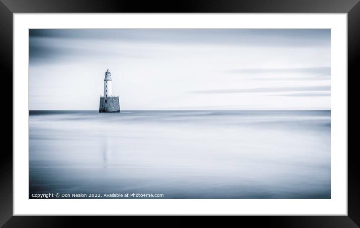 Rattray Head Lighthouse, Guiding Light Framed Mounted Print by Don Nealon