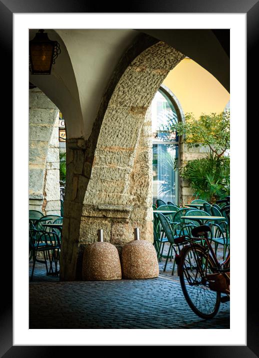Arches, Riva del Garda. Framed Mounted Print by Gerry Walden LRPS