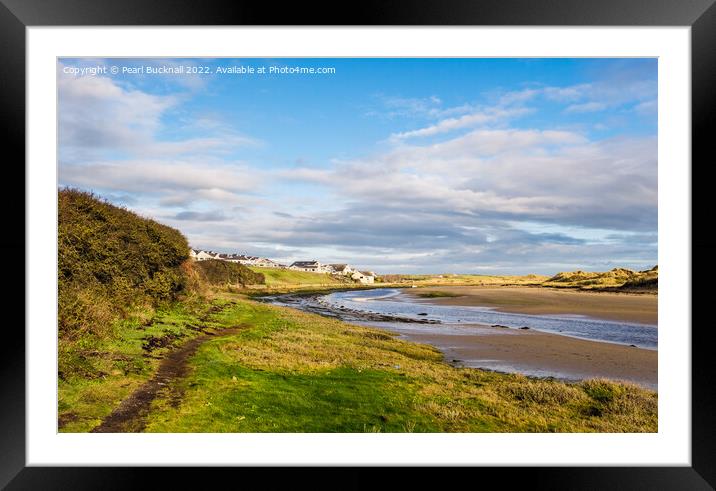 Afon Ffraw River Aberffraw Anglesey Wales Framed Mounted Print by Pearl Bucknall