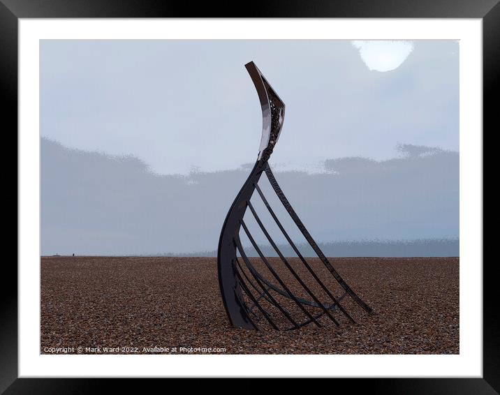 Hastings in a Sculpture Framed Mounted Print by Mark Ward