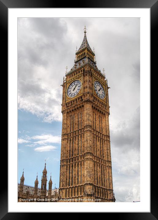 Big Ben Framed Mounted Print by Chris Day
