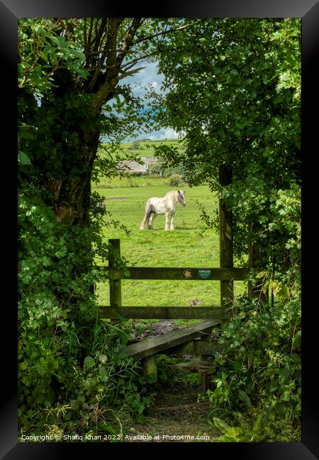 Mellor Farmland from Yew Tree Drive, Blackburn, La Framed Print by Shafiq Khan