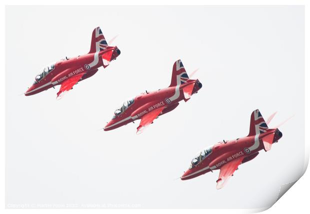 Red Arrows Print by Martin Pople